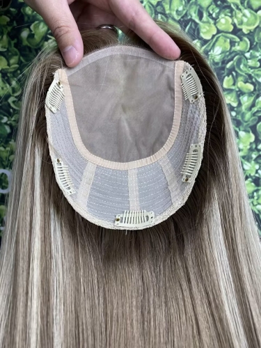 Youzi 6.5*7 And 8*8 Women topper with 4*4 Silk base Hair Toppers 150% Density European Human Hair Topper