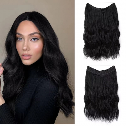 100% Thickness Halo Hair Extensions Full Hair Ends Raw Russian Virgin Indian Human Hair Extensions Factory Directly