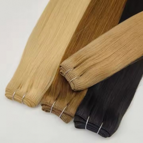 Machine Made Weft Virgin Indian Remy Hair Human Hair Weft with Wholesale Price