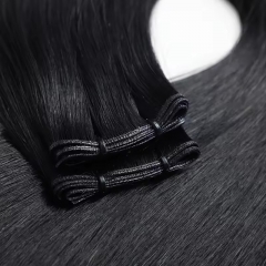 Youzi Genius weft 100% Thickness Virgin Remy Hair Extensions Straight Real Human Hair New Design Human Hair Extensions