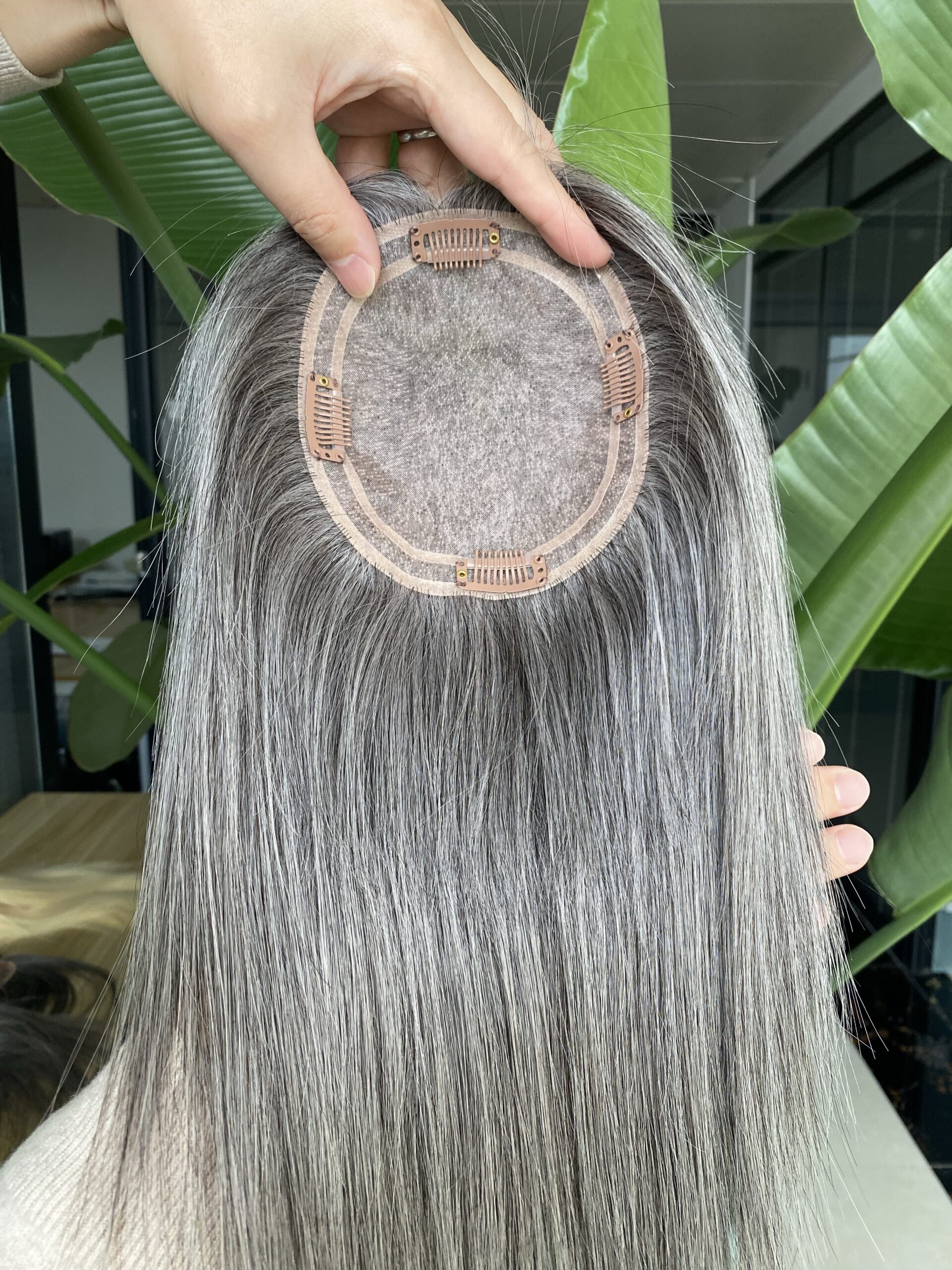 1 monofilament lace toppers #grey 5.5×6.5 topper raw hair 12inch (copy) 1 monofilament lace toppers #grey 5.5×6.5 topper raw hair 12inch (copy)