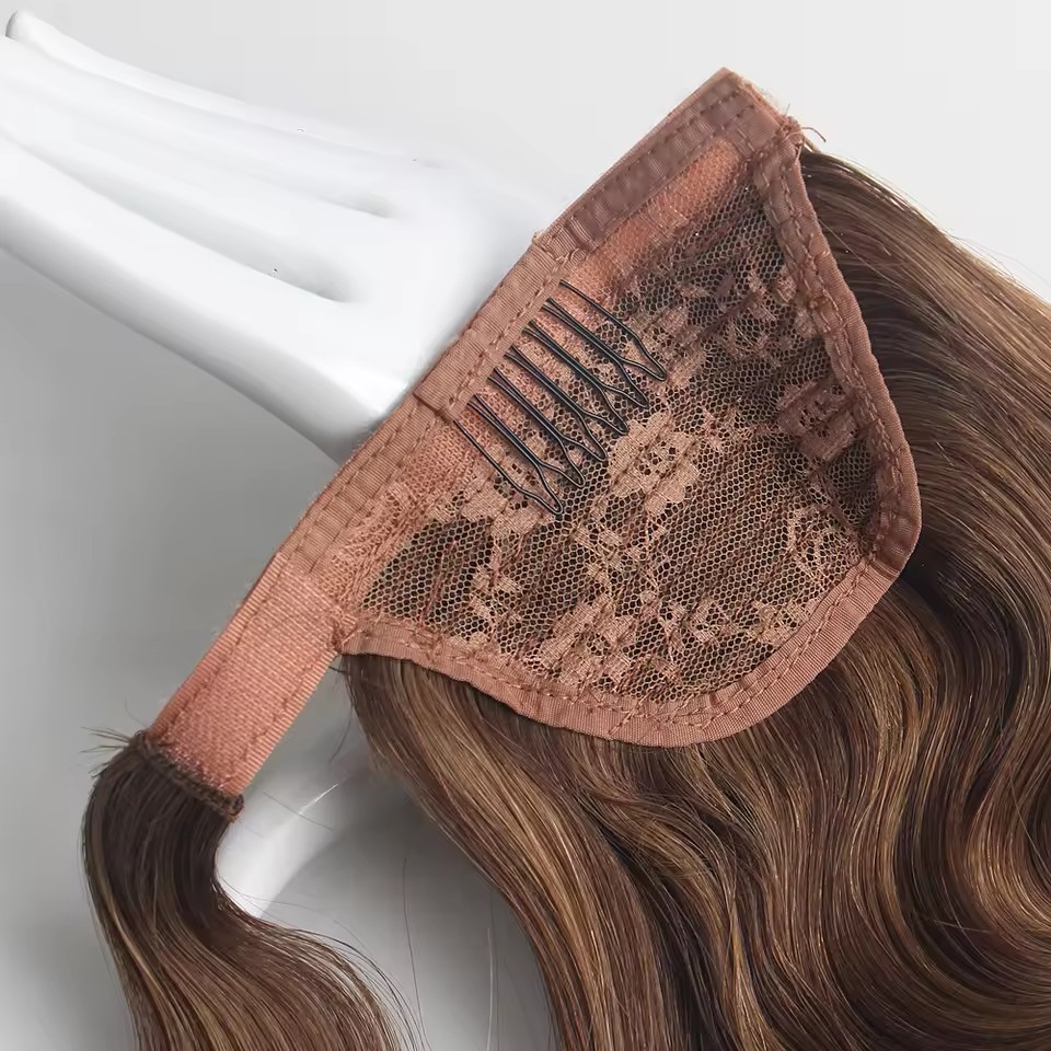 1 ponytail raw human hair wrap round ponytail hairpiece easily to wear and take off long natural (copy) 1 ponytail raw human hair wrap round ponytail hairpiece easily to wear and take off long natural (copy)