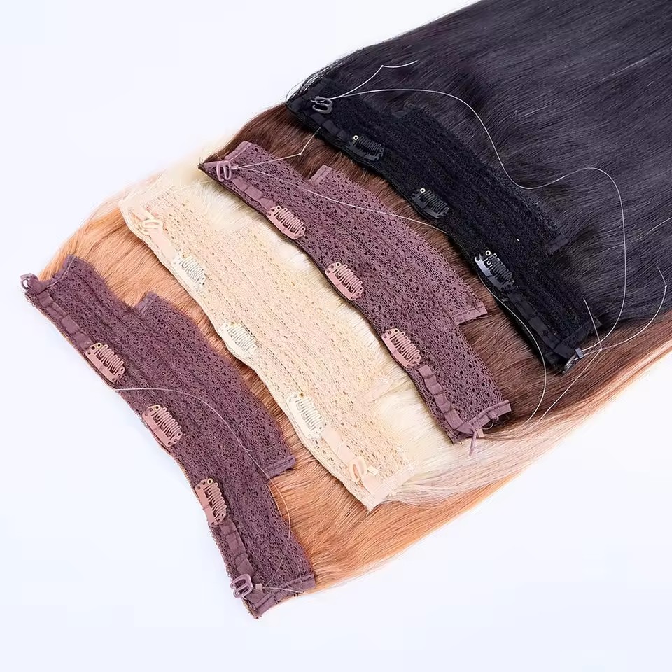 1 halo extensions one piece fish line hair (copy) 1 halo extensions one piece fish line hair (copy)