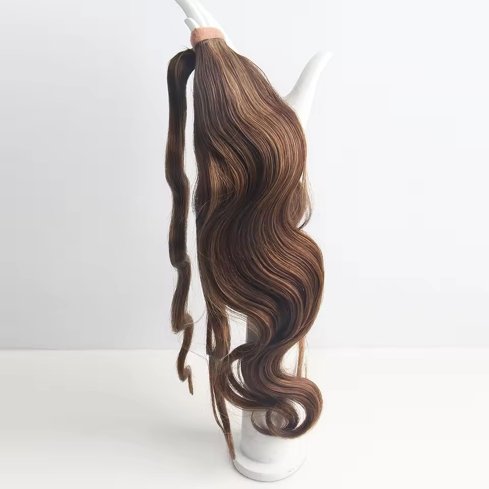 1 ponytail raw human hair wrap round ponytail hairpiece easily to wear and take off long natural (copy) 1 ponytail raw human hair wrap round ponytail hairpiece easily to wear and take off long natural (copy)