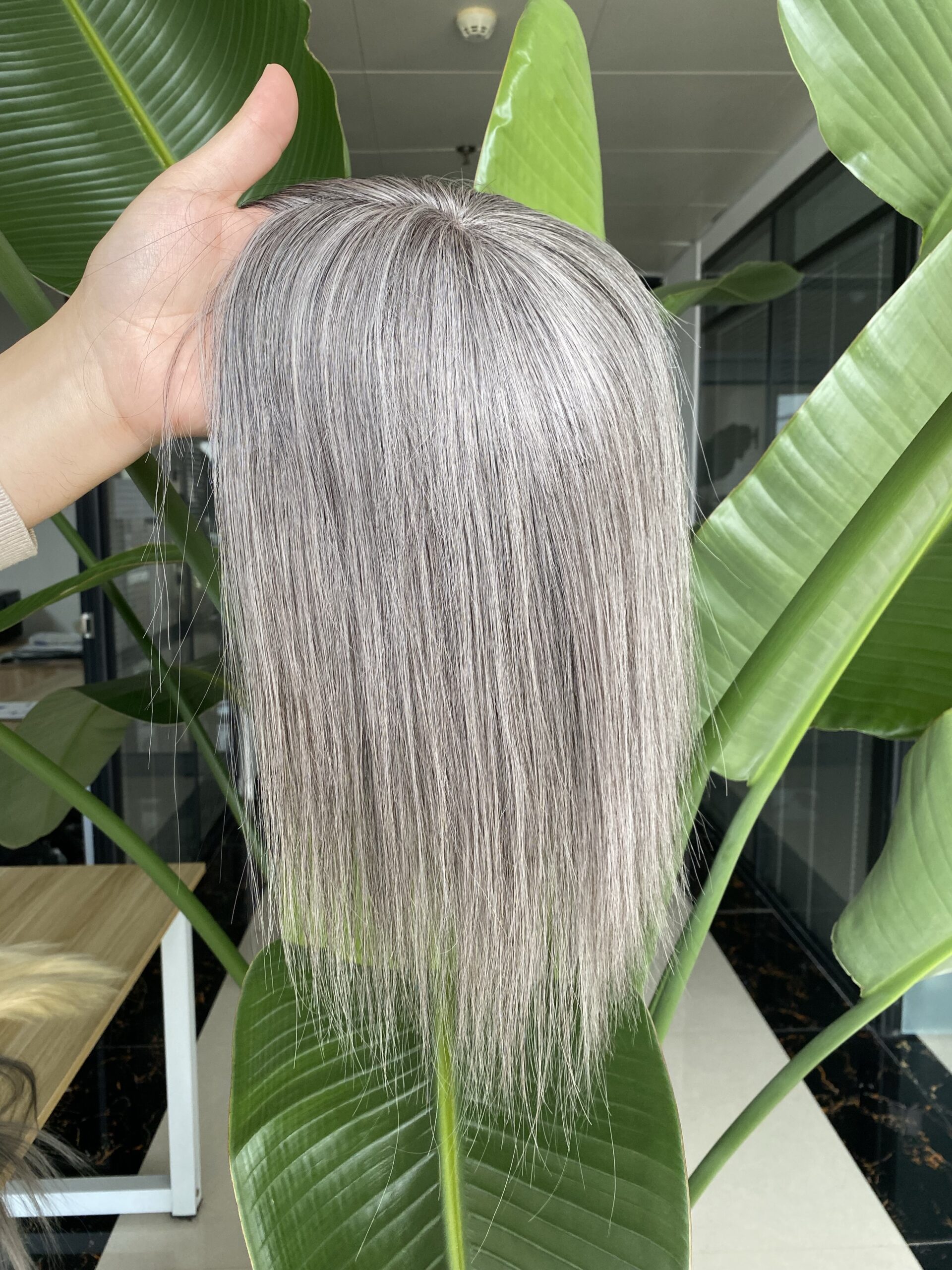 1 monofilament lace toppers #grey 5.5×6.5 topper raw hair 12inch (copy) 1 monofilament lace toppers #grey 5.5×6.5 topper raw hair 12inch (copy)