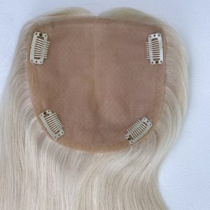 1 #1b injected silk 6*6inch topper virgin remy hair 16inch (copy)