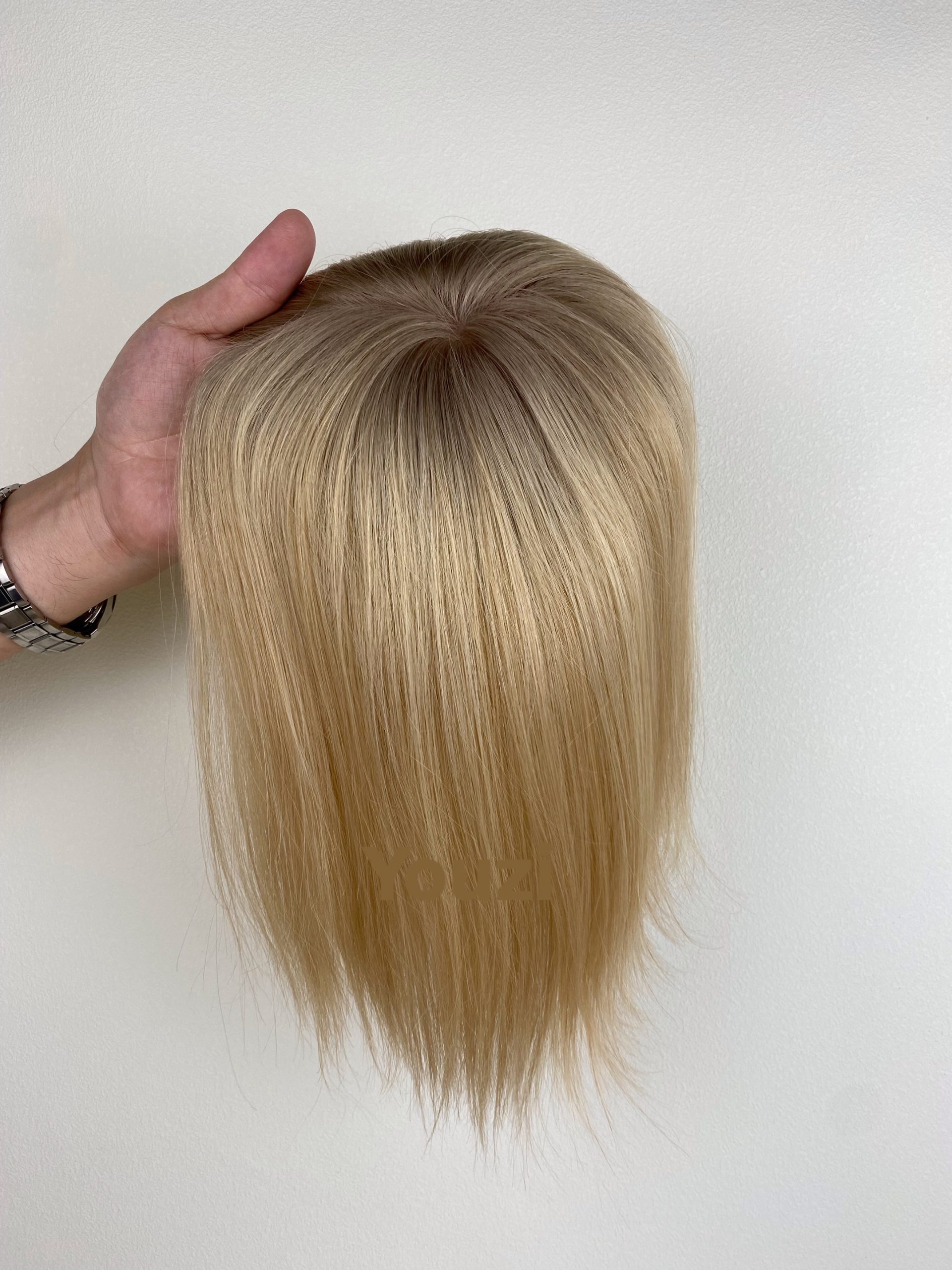 1 stock 5.5x6 monofilament toppers 10inch raw hair thickness %80 color #44r 1 stock 5.5x6 monofilament toppers 10inch raw hair thickness %80 color #44r