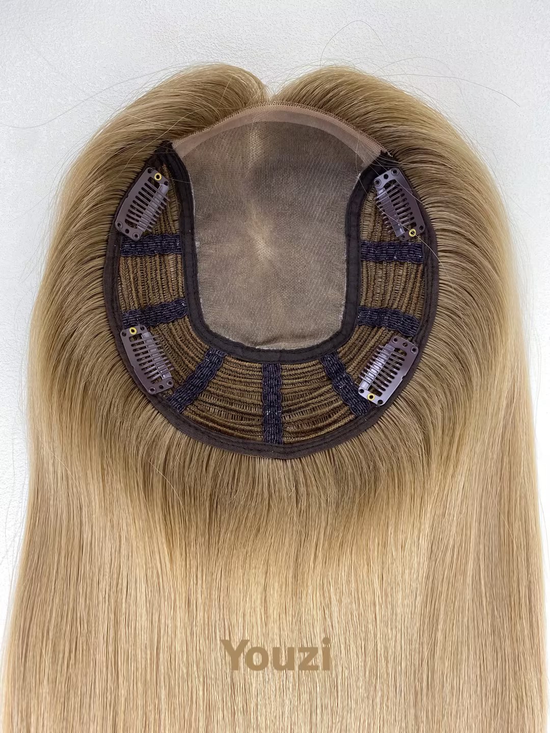 1 stock 5.5x6.5 monofilament toppers #78r 18inch thickness 50% raw virgin human hair (copy) 1 stock 5.5x6.5 monofilament toppers #78r 18inch thickness 50% raw virgin human hair (copy)